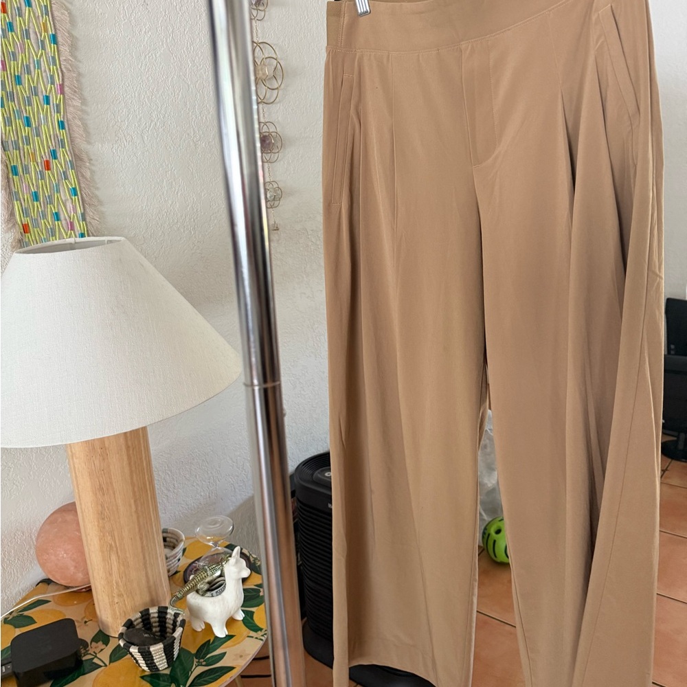 Athleta Tan Wide Leg Pants